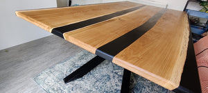 Live Edge Epoxy Resin Dining Table