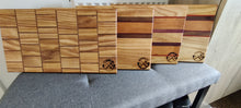 Load image into Gallery viewer, Exotic Hardwood Chopping Boards Brickwork Style
