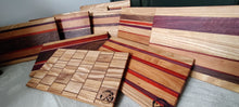 Load image into Gallery viewer, Exotic Hardwood Chopping Boards Brickwork Style
